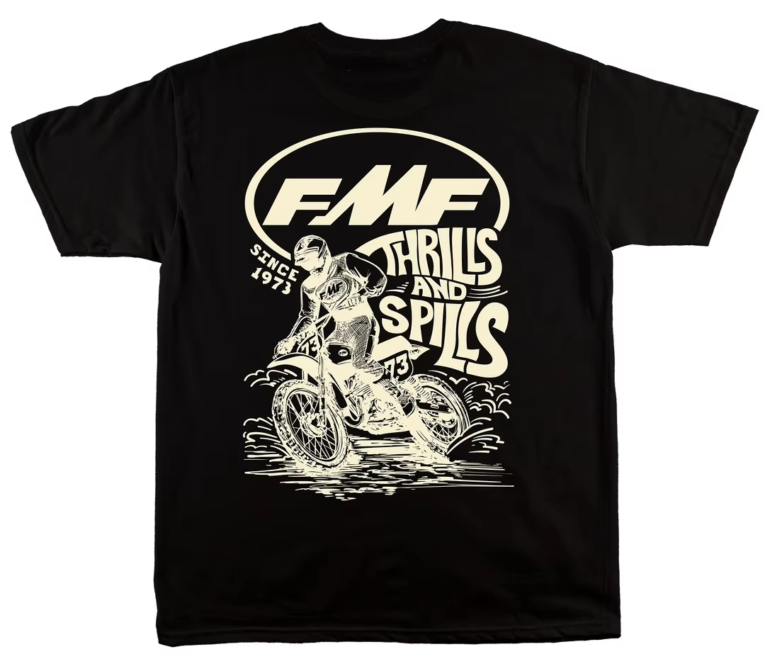 White LEAN IN FMF Racing Off R - огляд і ціна Streetwear Brand Tees