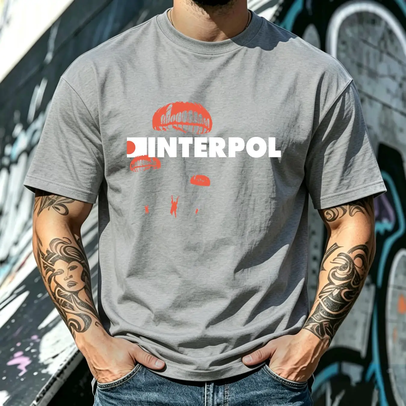 washed T Shirt Interpol band r - огляд і ціна Streetwear Brand Vintage
