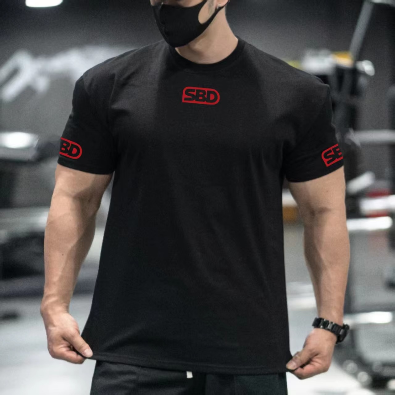 SBD Powerlifting Training Blac - огляд і ціна Streetwear Brand Red Logo